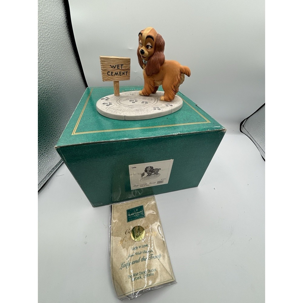 WDCC Walt Disney Lady And The‎ Tramp "Lady In Love" Lady MIB COA